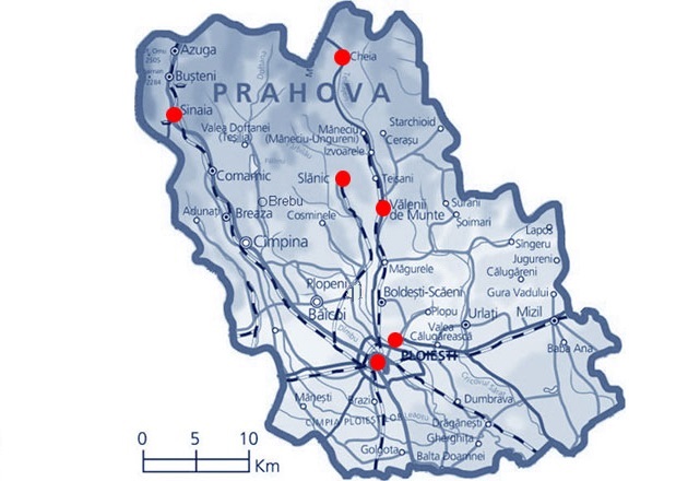 Harta judetul Prahova