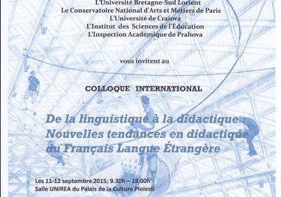 Colocviul internaţional „De la linguistique à la didactique”